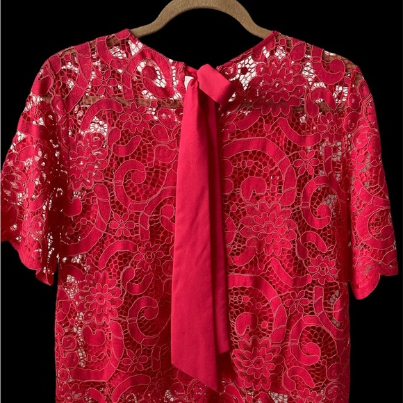 Nanette Lepore Pink Short Sleeves Top Medium - Picture 9 of 9